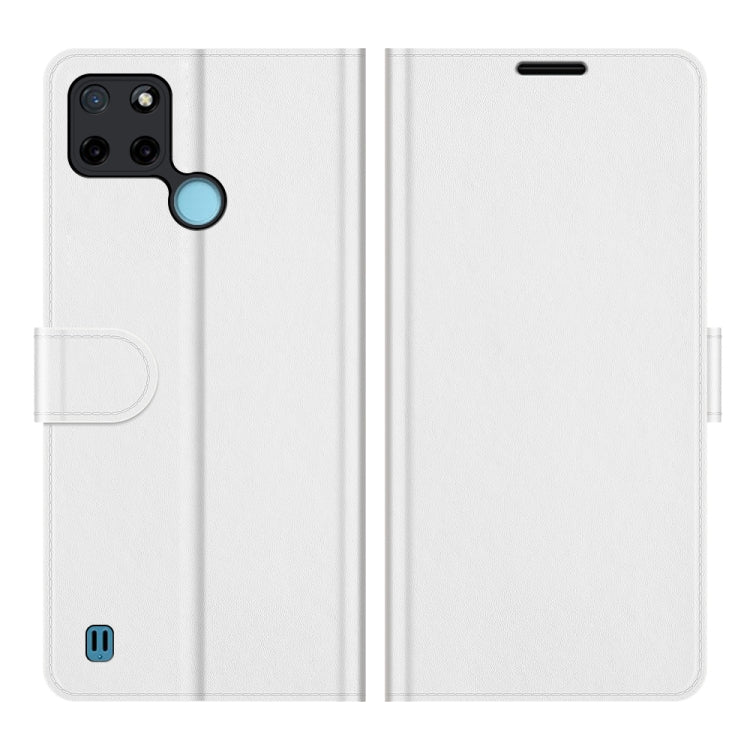 For OPPO Realme C21Y R64 Texture Single Horizontal Flip Protective Case with Holder & Card Slots & Wallet& Photo Frame