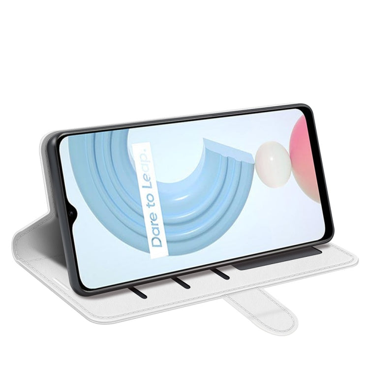 For OPPO Realme C21Y R64 Texture Single Horizontal Flip Protective Case with Holder & Card Slots & Wallet& Photo Frame