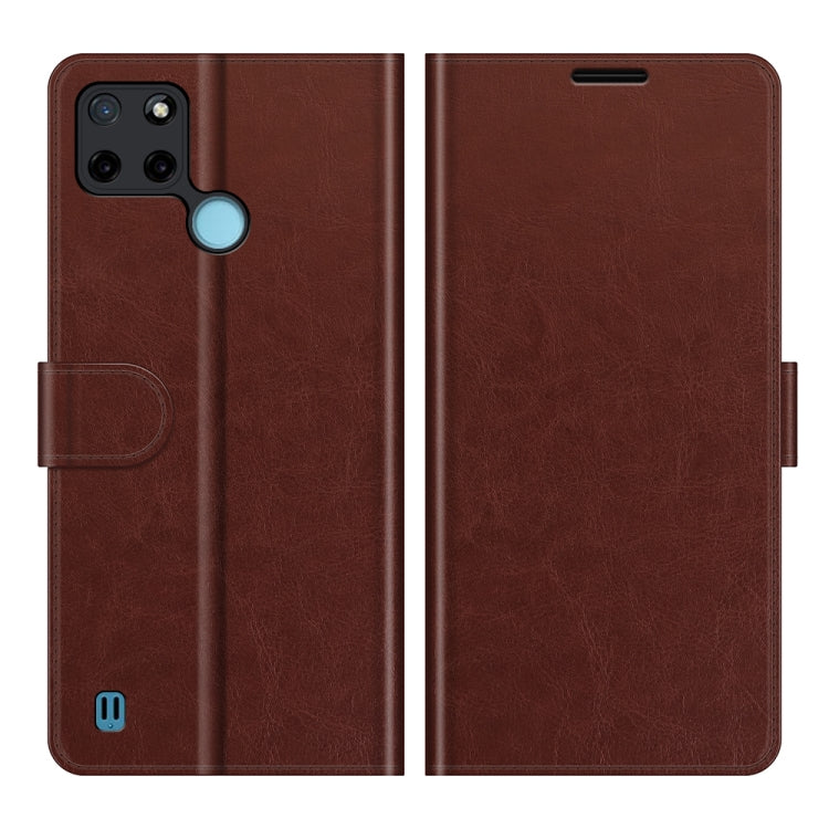 For OPPO Realme C21Y R64 Texture Single Horizontal Flip Protective Case with Holder & Card Slots & Wallet& Photo Frame