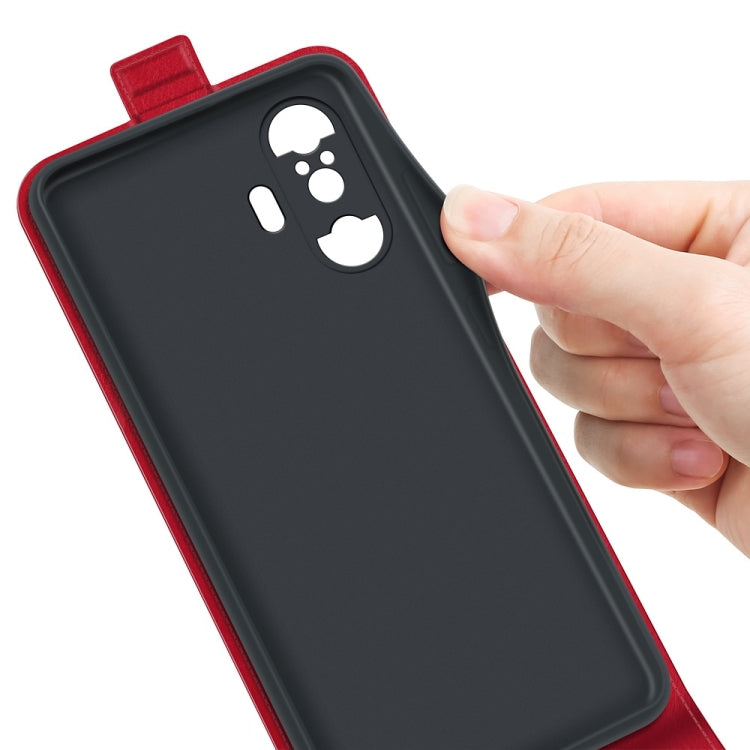 For Xiaomi Poco F3 GT R64 Texture Single Vertical Flip Leather Protective Case with Card Slots & Photo Frame