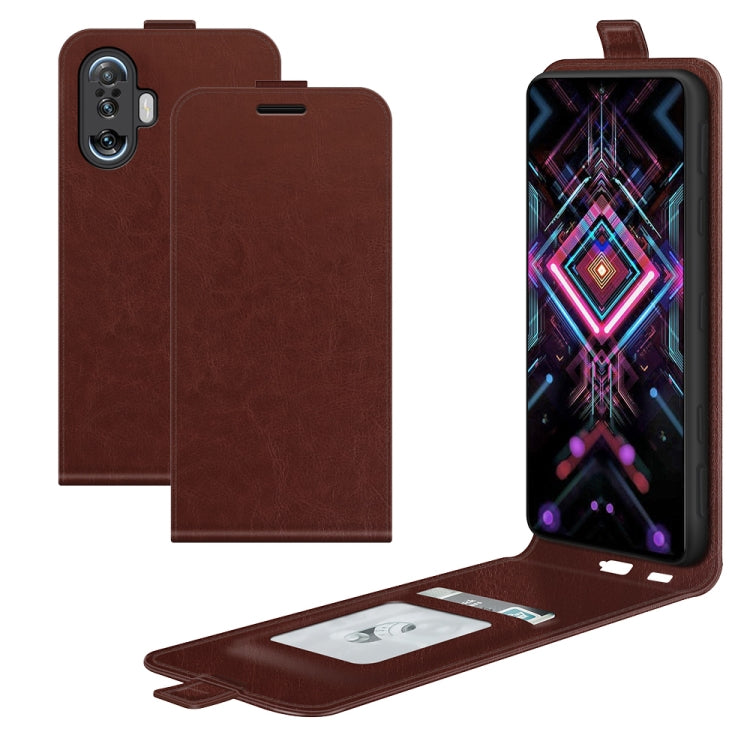 For Xiaomi Poco F3 GT R64 Texture Single Vertical Flip Leather Protective Case with Card Slots & Photo Frame