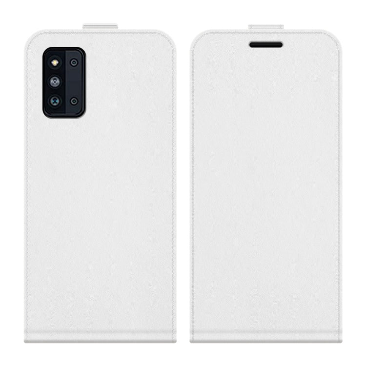 For Samsung Galaxy F52 5G R64 Texture Single Vertical Flip Leather Protective Case with Card Slots & Photo Frame