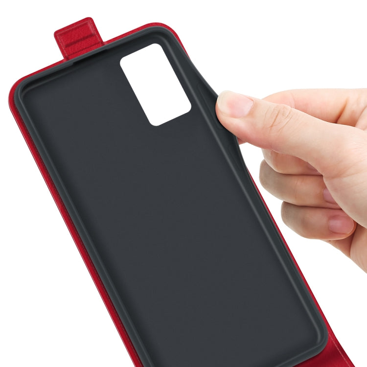 For Samsung Galaxy F52 5G R64 Texture Single Vertical Flip Leather Protective Case with Card Slots & Photo Frame