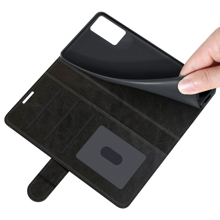 For Samsung Galaxy F52 5G R64 Texture Single Horizontal Flip Protective Case with Holder & Card Slots & Wallet& Photo Frame
