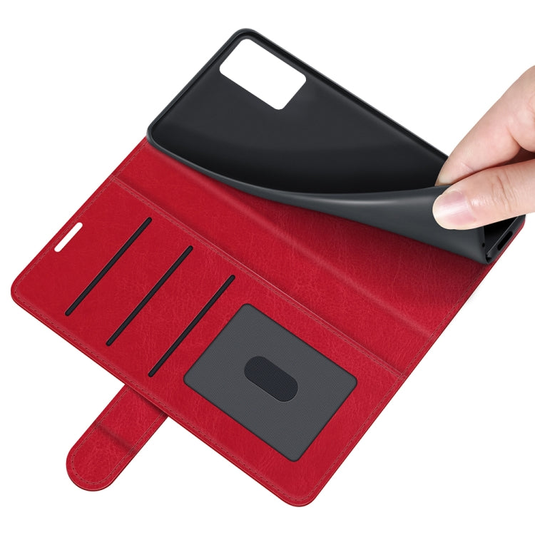 For Samsung Galaxy F52 5G R64 Texture Single Horizontal Flip Protective Case with Holder & Card Slots & Wallet& Photo Frame
