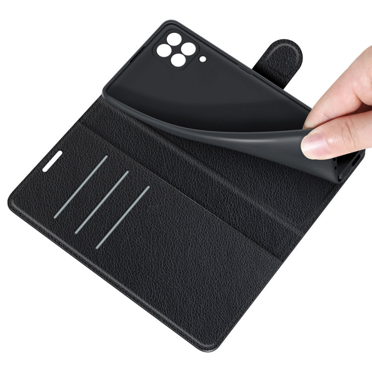 For Samsung Galaxy F12 / M12 Litchi Texture Horizontal Flip Protective Case with Holder & Card Slots & Wallet