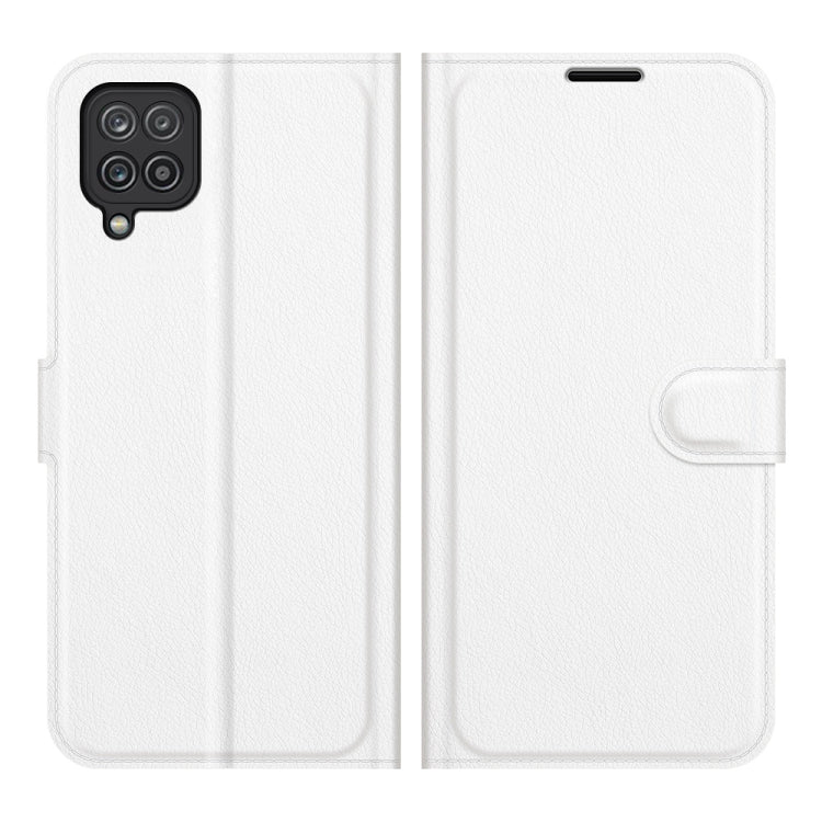 For Samsung Galaxy F12 / M12 Litchi Texture Horizontal Flip Protective Case with Holder & Card Slots & Wallet