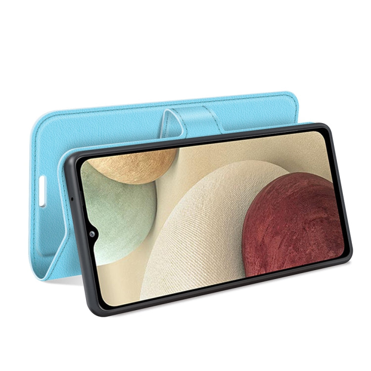For Samsung Galaxy F12 / M12 Litchi Texture Horizontal Flip Protective Case with Holder & Card Slots & Wallet