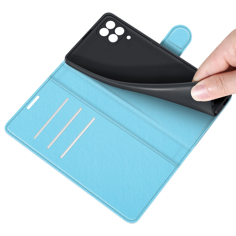 For Samsung Galaxy F12 / M12 Litchi Texture Horizontal Flip Protective Case with Holder & Card Slots & Wallet