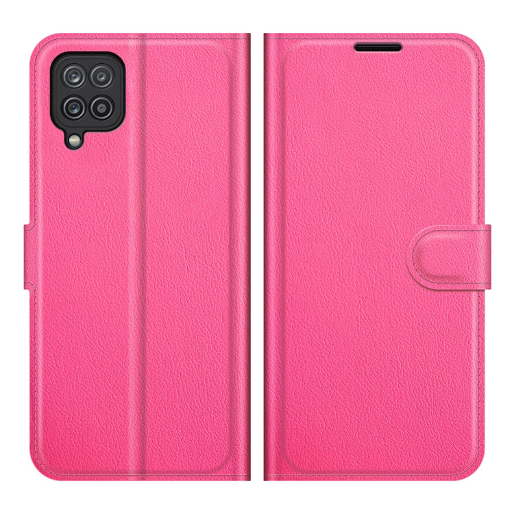 For Samsung Galaxy F12 / M12 Litchi Texture Horizontal Flip Protective Case with Holder & Card Slots & Wallet