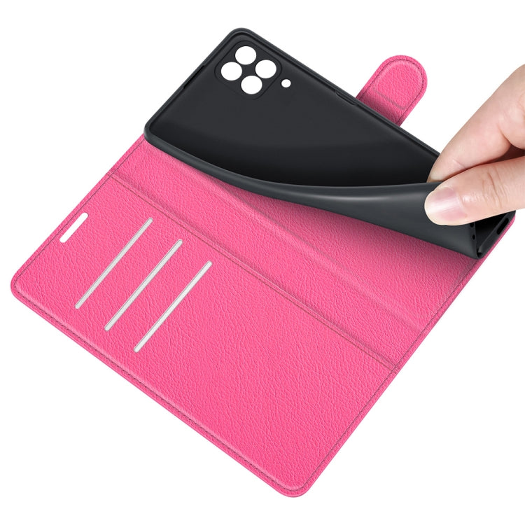 For Samsung Galaxy F12 / M12 Litchi Texture Horizontal Flip Protective Case with Holder & Card Slots & Wallet