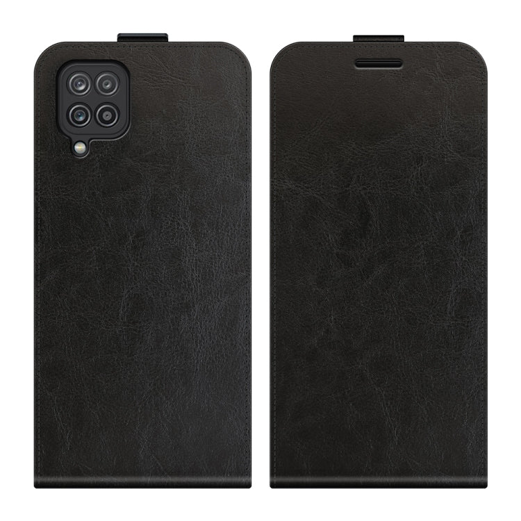 For Samsung Galaxy F12 / M12 R64 Texture Single Vertical Flip Leather Protective Case with Card Slots & Photo Frame