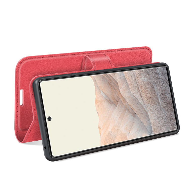 For Google Pixel 6 Pro Litchi Texture Horizontal Flip Protective Case with Holder & Card Slots & Wallet