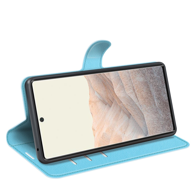 For Google Pixel 6 Pro Litchi Texture Horizontal Flip Protective Case with Holder & Card Slots & Wallet