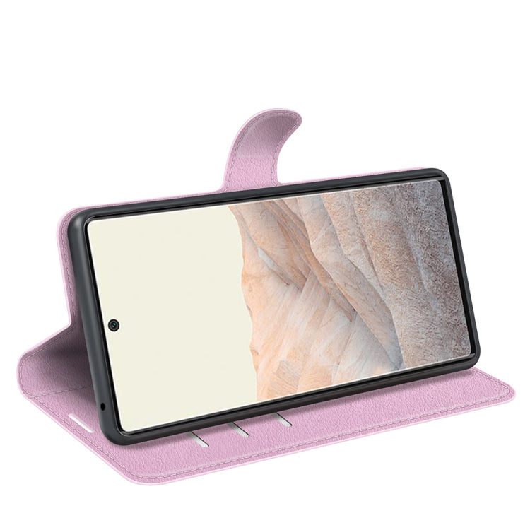 For Google Pixel 6 Pro Litchi Texture Horizontal Flip Protective Case with Holder & Card Slots & Wallet