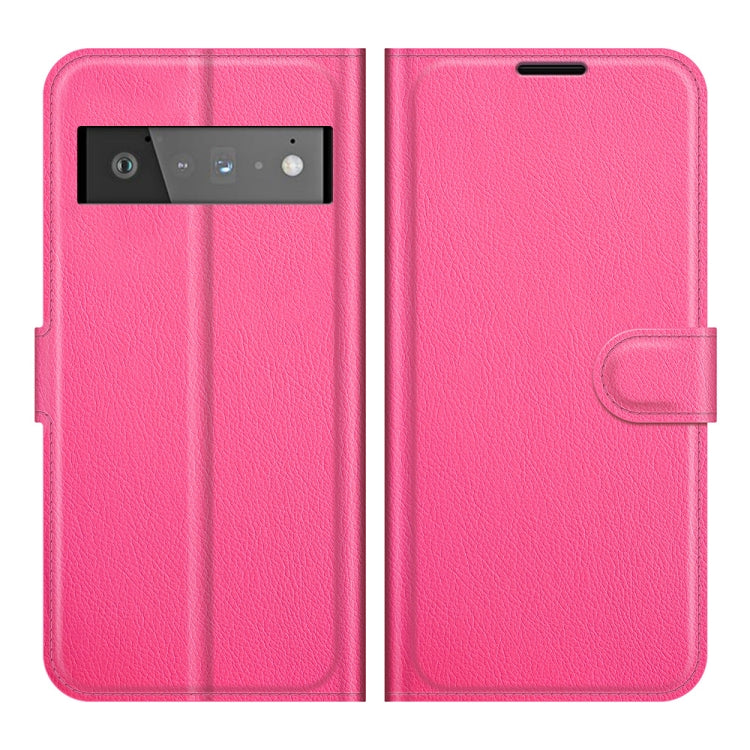 For Google Pixel 6 Pro Litchi Texture Horizontal Flip Protective Case with Holder & Card Slots & Wallet
