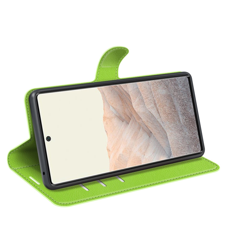 For Google Pixel 6 Pro Litchi Texture Horizontal Flip Protective Case with Holder & Card Slots & Wallet