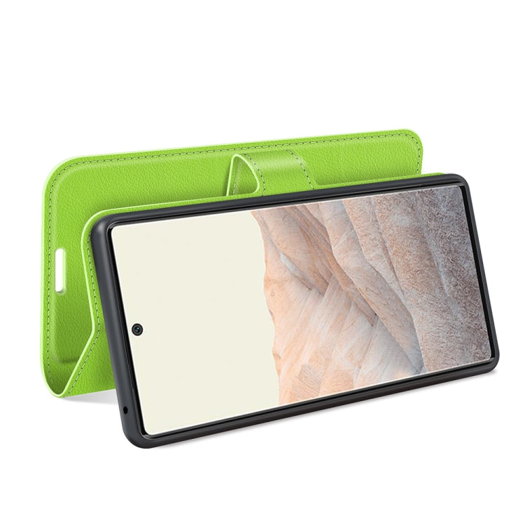 For Google Pixel 6 Pro Litchi Texture Horizontal Flip Protective Case with Holder & Card Slots & Wallet