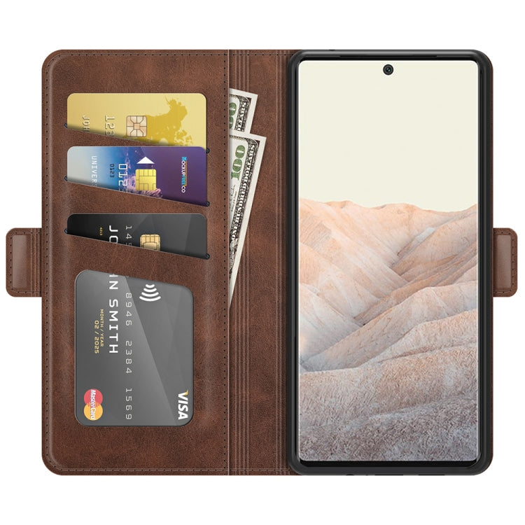 For Google Pixel 6 Pro Dual-side Magnetic Buckle Horizontal Flip Leather Case with Holder & Card Slots & Wallet