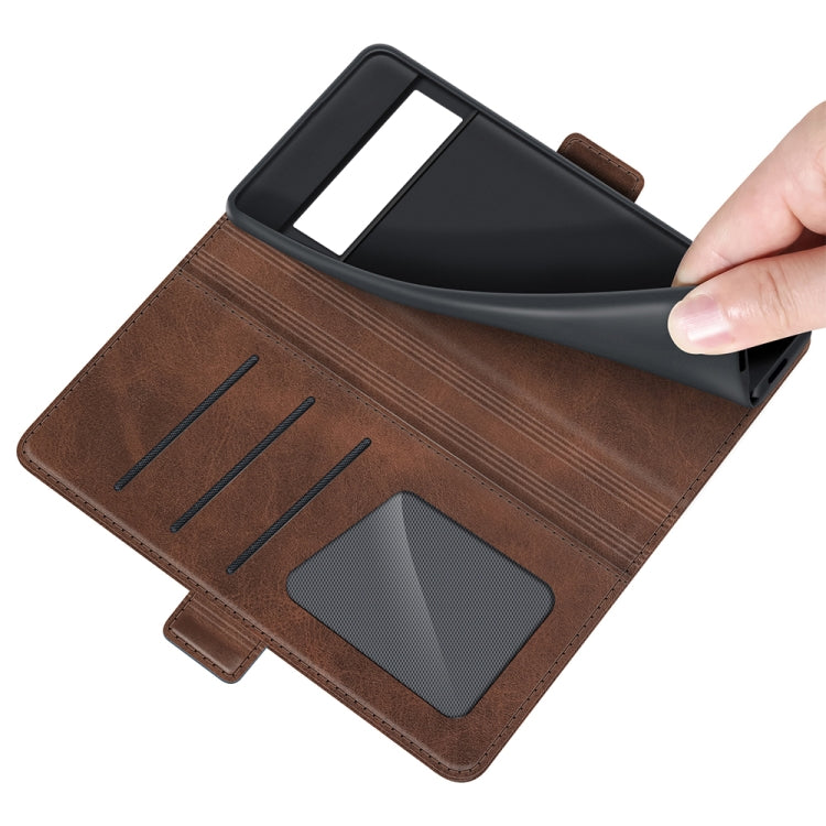 For Google Pixel 6 Pro Dual-side Magnetic Buckle Horizontal Flip Leather Case with Holder & Card Slots & Wallet
