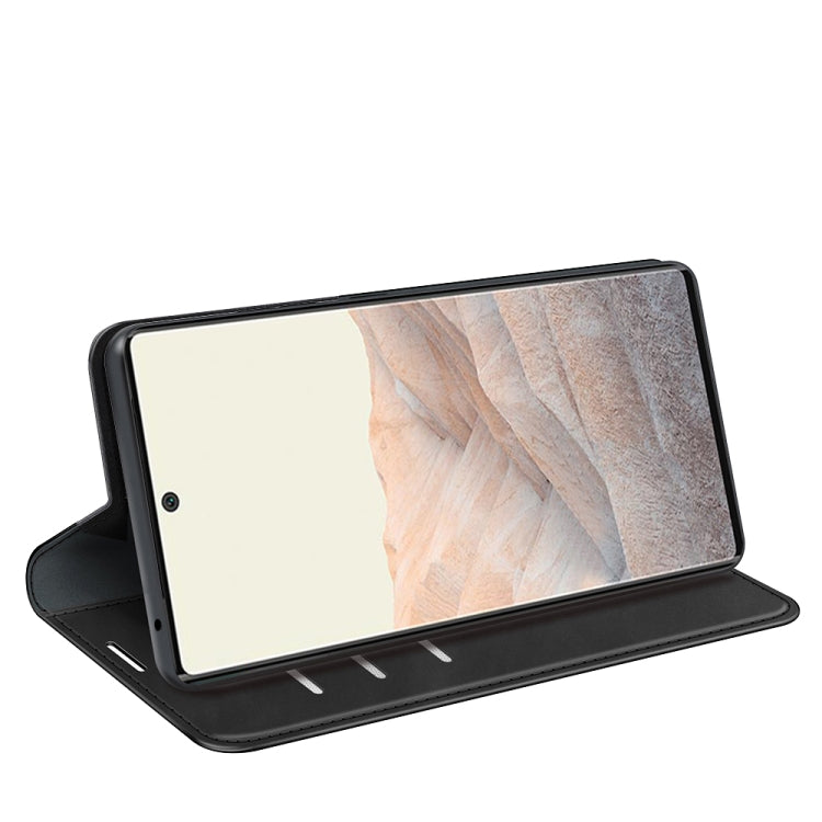 For Google Pixel 6 Pro Retro-skin Business Magnetic Suction Leather Case with Holder & Card Slots & Wallet