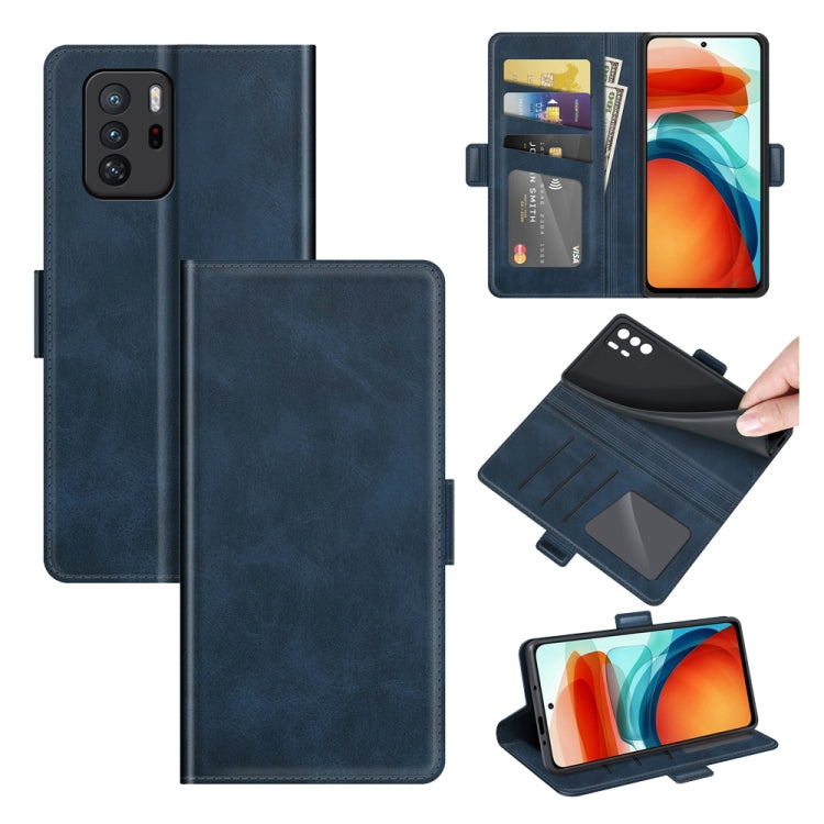 For Xiaomi Poco M3 Pro Dual-side Magnetic Buckle Flip Leather Phone Case