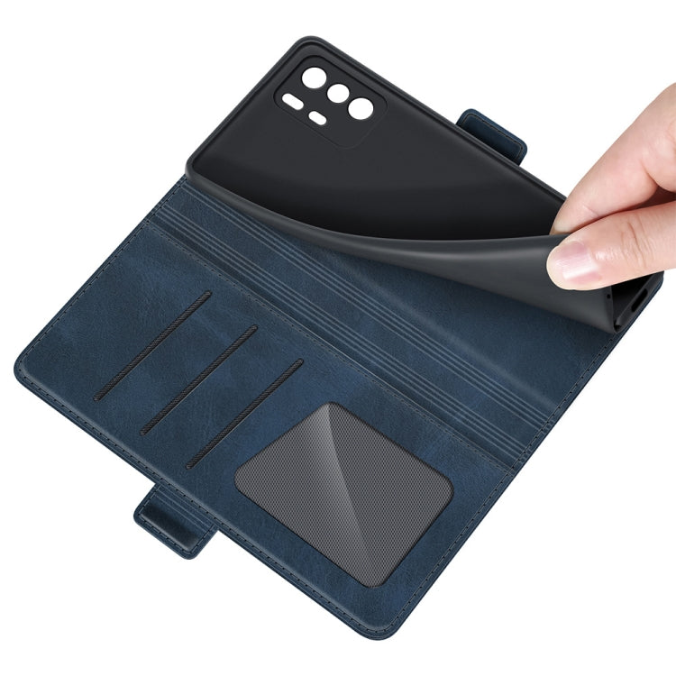 For Xiaomi Poco M3 Pro Dual-side Magnetic Buckle Flip Leather Phone Case