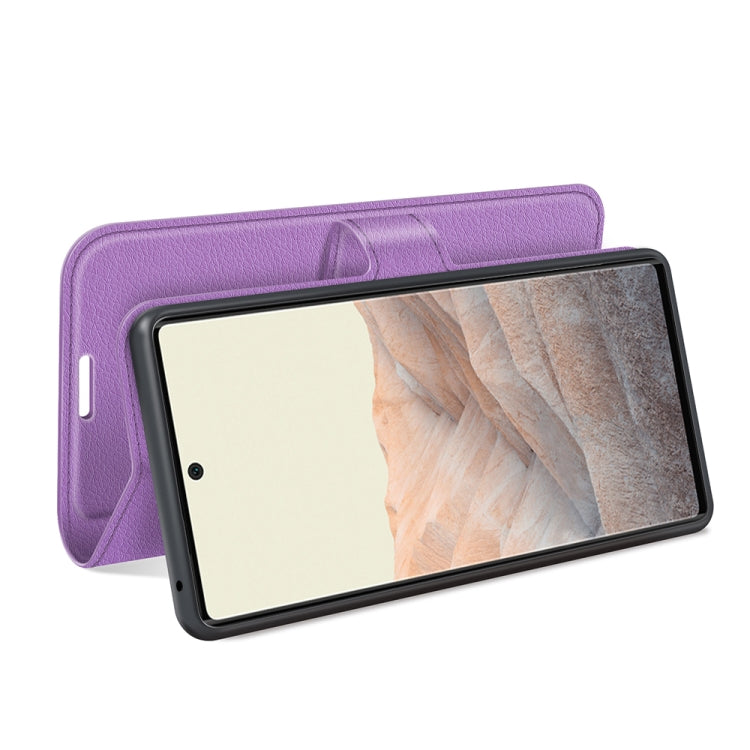 For Google Pixel 6 Litchi Texture Horizontal Flip Protective Case with Holder & Card Slots & Wallet