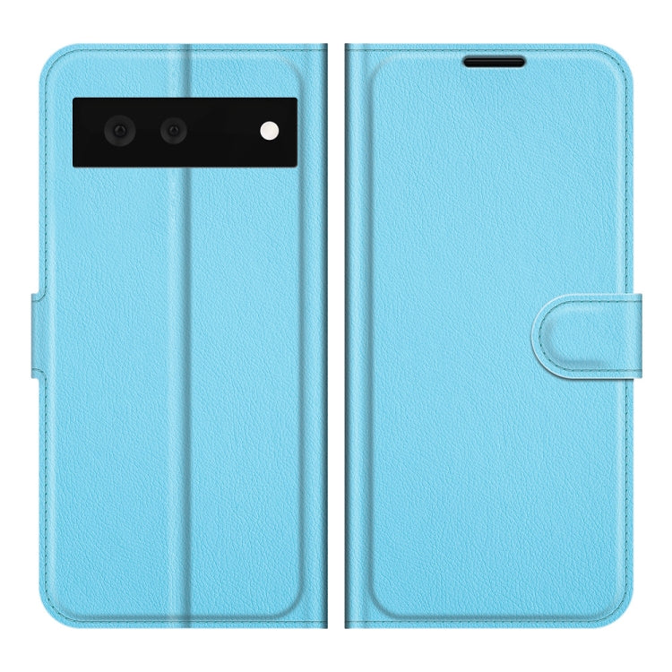 For Google Pixel 6 Litchi Texture Horizontal Flip Protective Case with Holder & Card Slots & Wallet