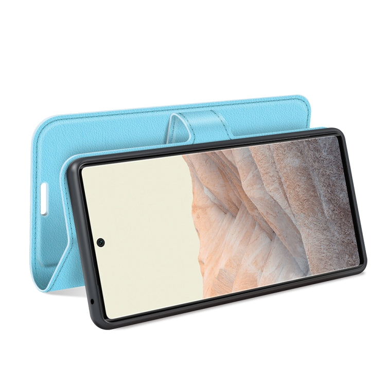 For Google Pixel 6 Litchi Texture Horizontal Flip Protective Case with Holder & Card Slots & Wallet