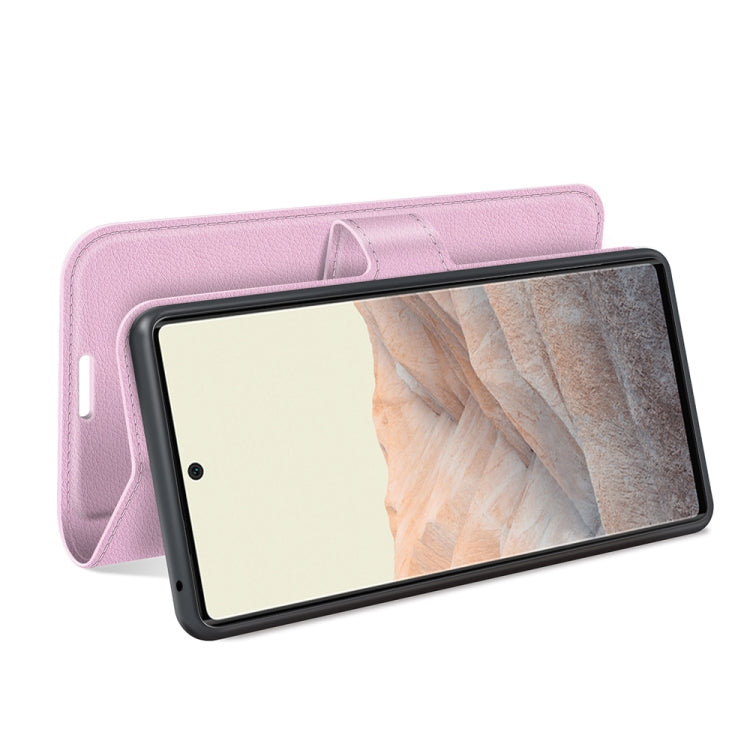 For Google Pixel 6 Litchi Texture Horizontal Flip Protective Case with Holder & Card Slots & Wallet