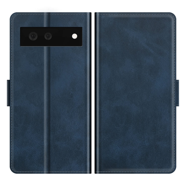 For Google Pixel 6 Dual-side Magnetic Buckle Horizontal Flip Leather Case with Holder & Card Slots & Wallet
