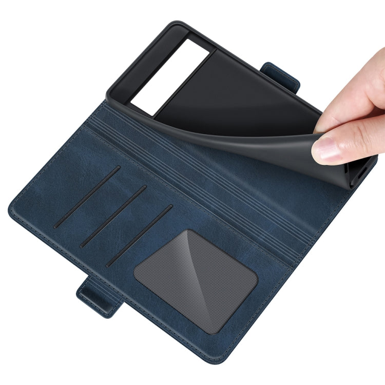 For Google Pixel 6 Dual-side Magnetic Buckle Horizontal Flip Leather Case with Holder & Card Slots & Wallet