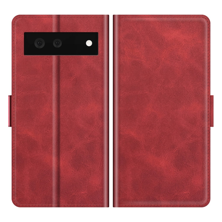 For Google Pixel 6 Dual-side Magnetic Buckle Horizontal Flip Leather Case with Holder & Card Slots & Wallet