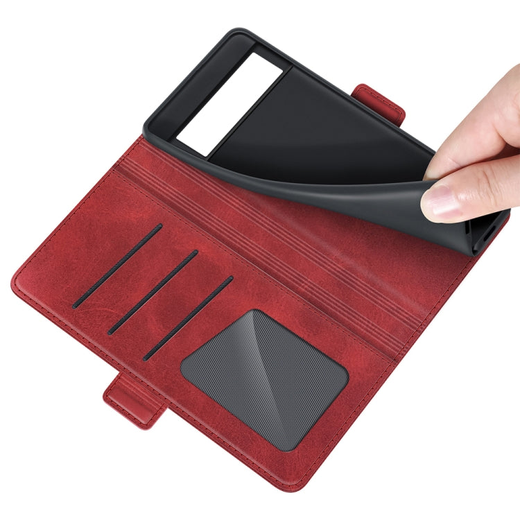 For Google Pixel 6 Dual-side Magnetic Buckle Horizontal Flip Leather Case with Holder & Card Slots & Wallet