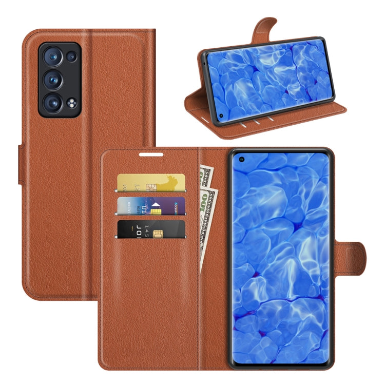 For OPPO Reno6 Pro+ 5G Litchi Texture Horizontal Flip Protective Case with Holder & Card Slots & Wallet