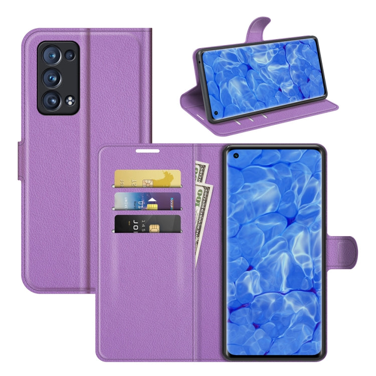 For OPPO Reno6 Pro+ 5G Litchi Texture Horizontal Flip Protective Case with Holder & Card Slots & Wallet