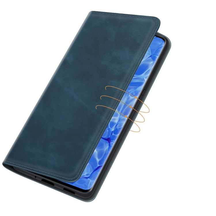 For OPPO Reno6 Pro+ 5G Retro-skin Business Magnetic Suction Leather Case with Holder & Card Slots & Wallet