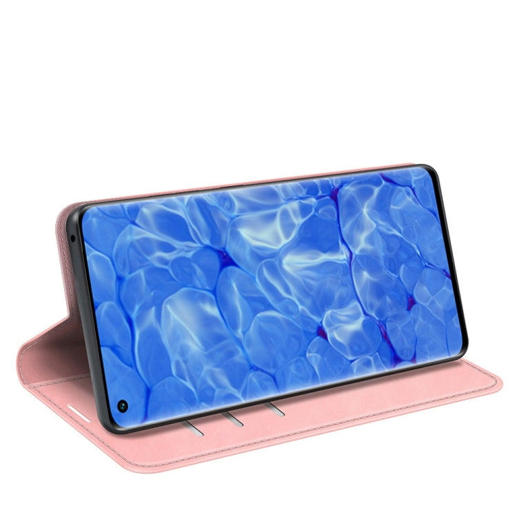 For OPPO Reno6 Pro+ 5G Retro-skin Business Magnetic Suction Leather Case with Holder & Card Slots & Wallet