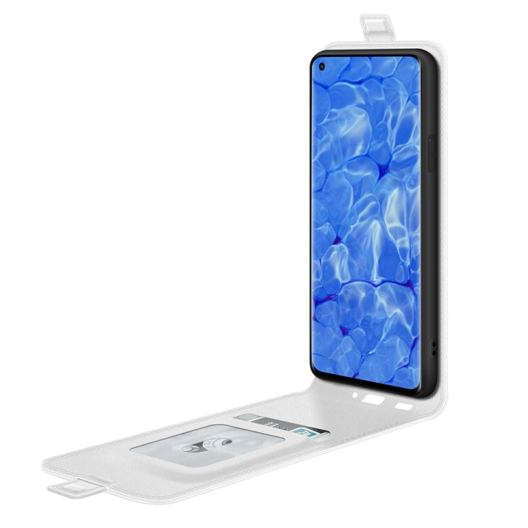 For OPPO Reno6 Pro+ 5G R64 Texture Single Vertical Flip Leather Protective Case with Card Slots & Photo Frame