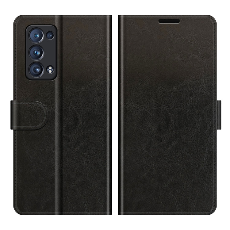 For OPPO Reno6 Pro+ 5G R64 Texture Single Horizontal Flip Protective Case with Holder & Card Slots & Wallet& Photo Frame