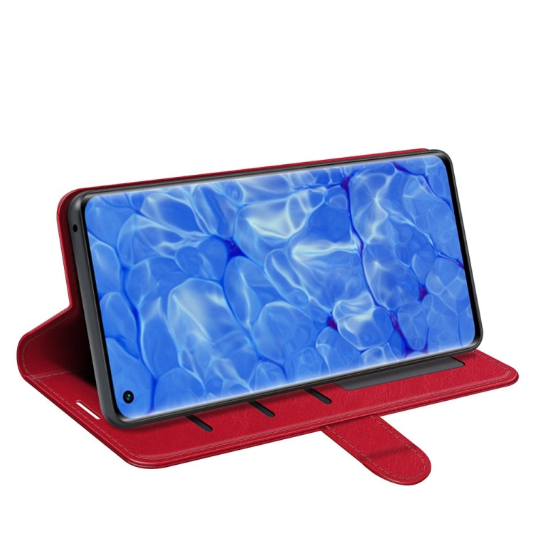 For OPPO Reno6 Pro+ 5G R64 Texture Single Horizontal Flip Protective Case with Holder & Card Slots & Wallet& Photo Frame