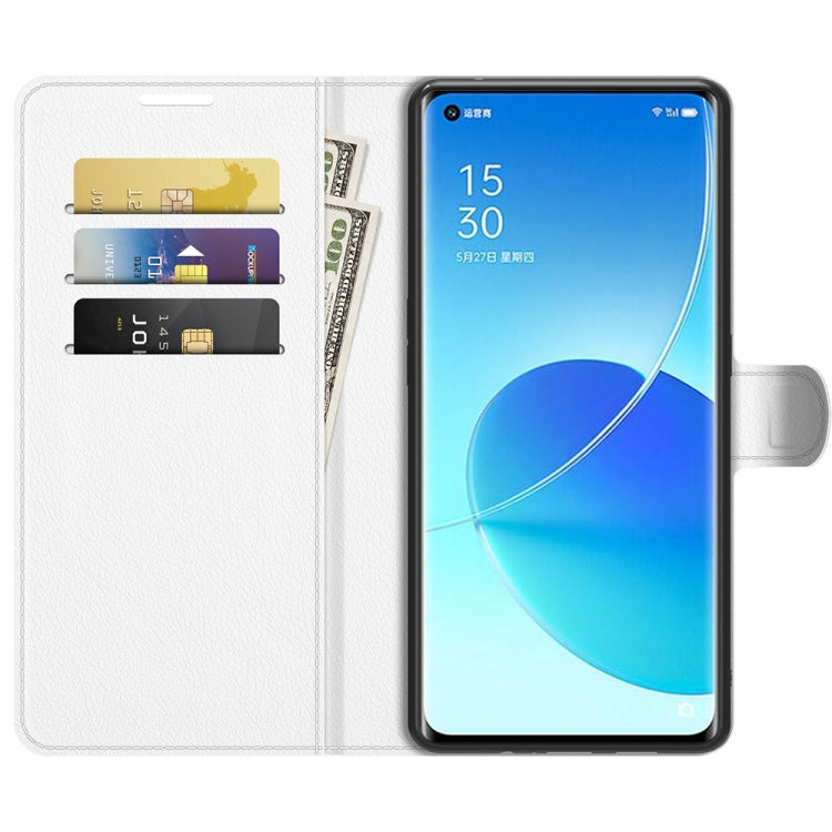 For OPPO Reno6 Pro 5G Litchi Texture Horizontal Flip Protective Case with Holder & Card Slots & Wallet