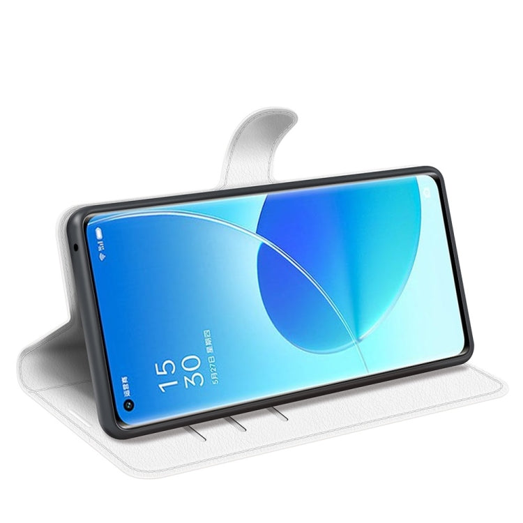 For OPPO Reno6 Pro 5G Litchi Texture Horizontal Flip Protective Case with Holder & Card Slots & Wallet