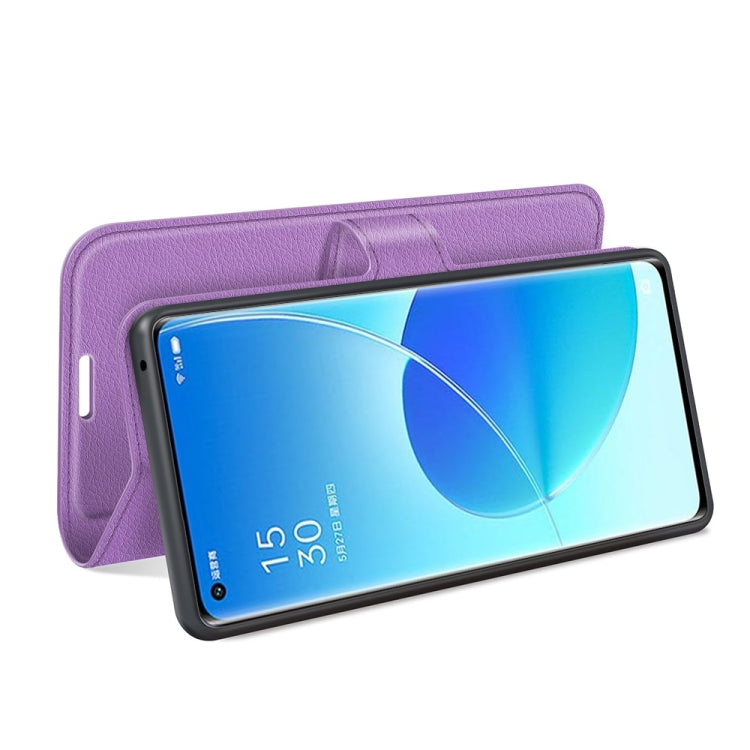 For OPPO Reno6 Pro 5G Litchi Texture Horizontal Flip Protective Case with Holder & Card Slots & Wallet