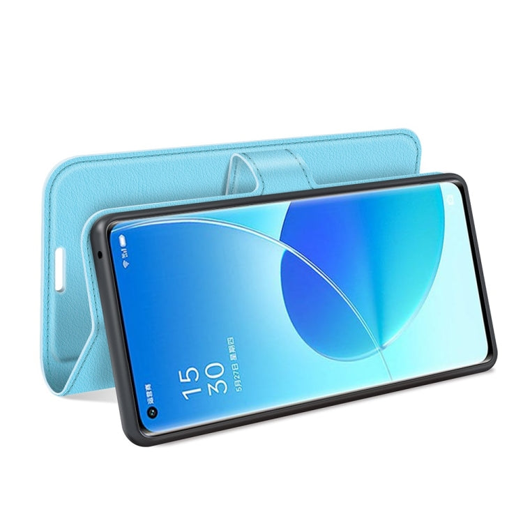 For OPPO Reno6 Pro 5G Litchi Texture Horizontal Flip Protective Case with Holder & Card Slots & Wallet