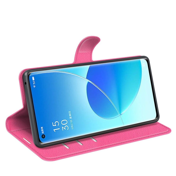 For OPPO Reno6 Pro 5G Litchi Texture Horizontal Flip Protective Case with Holder & Card Slots & Wallet
