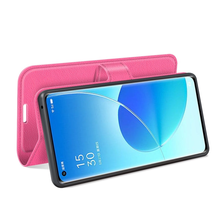 For OPPO Reno6 Pro 5G Litchi Texture Horizontal Flip Protective Case with Holder & Card Slots & Wallet