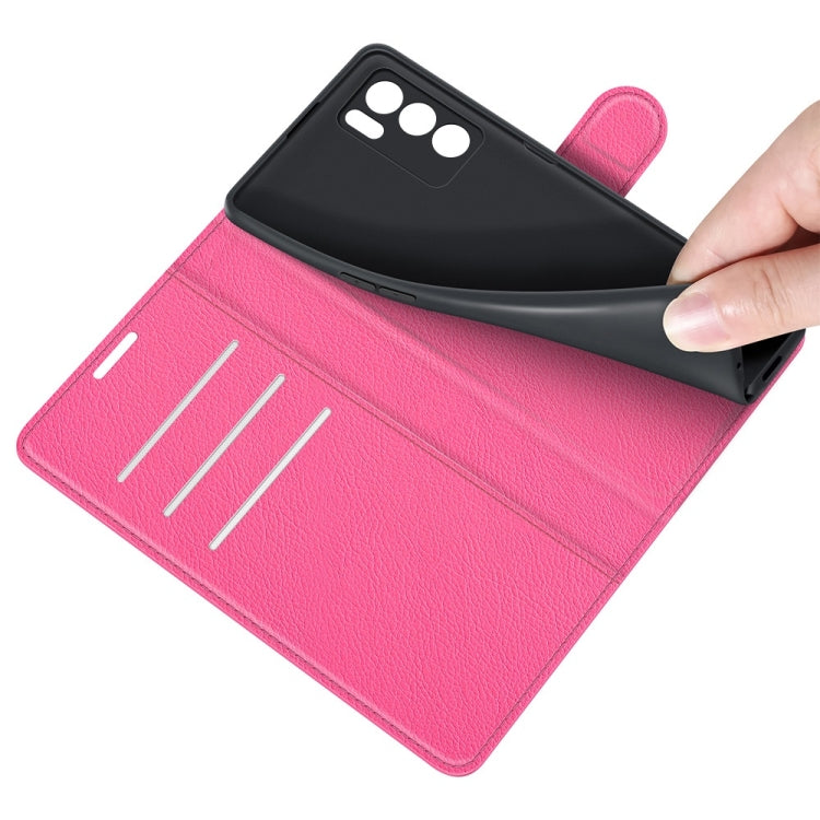 For OPPO Reno6 Pro 5G Litchi Texture Horizontal Flip Protective Case with Holder & Card Slots & Wallet