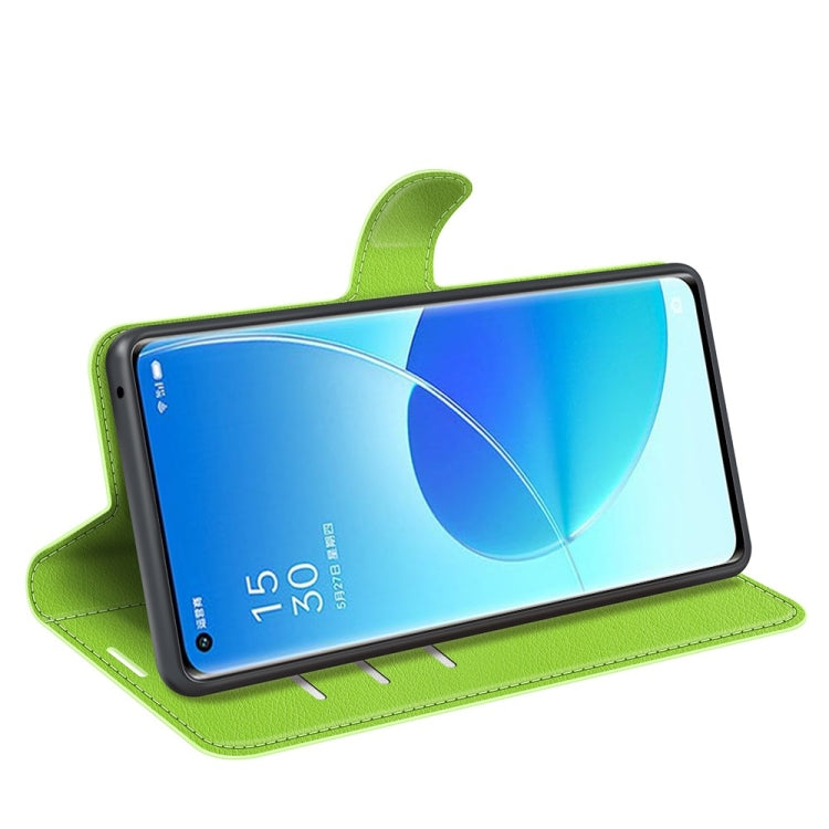 For OPPO Reno6 Pro 5G Litchi Texture Horizontal Flip Protective Case with Holder & Card Slots & Wallet